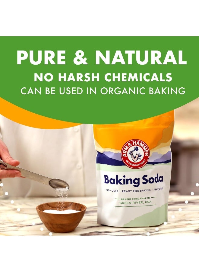 Arm & Hammer Baking Soda (2.7lbs), Ideal for Baking, Made in USA, Pure & Natural - Image 5