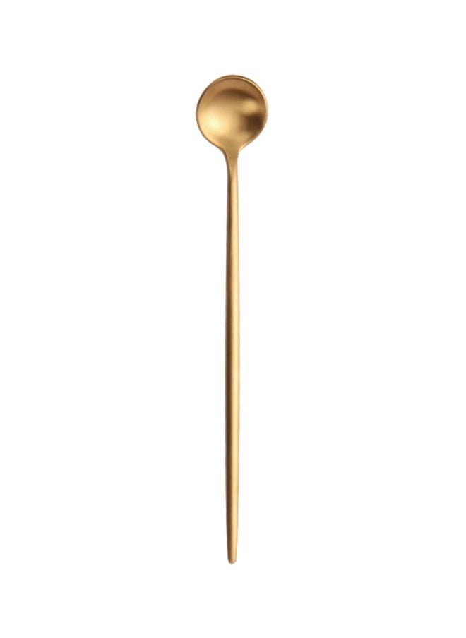 NIBEMINENT - 6-Piece Iced Tea Spoons Gold 20centimeter - Image 1