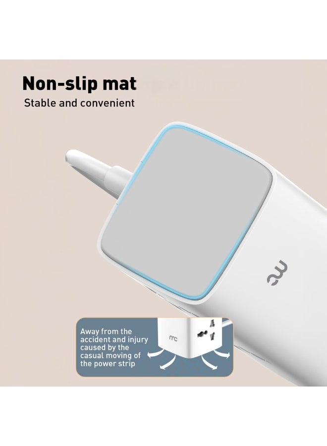 MYCANDY PS-D100 Power Socket – 70W | Fast Charging | Multi-Port Extension | Type-C & USB-A Output | White - Image 5