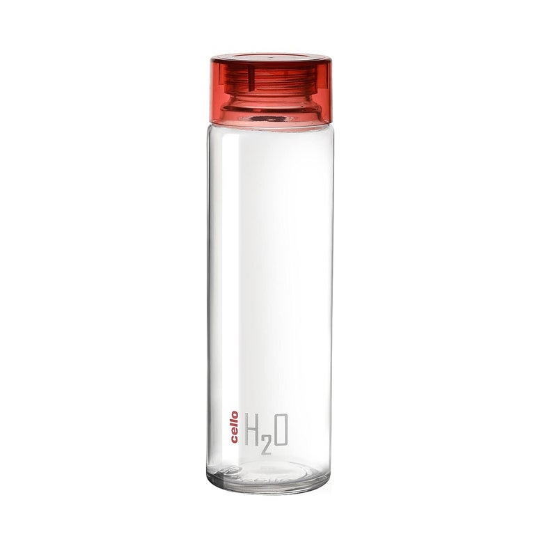 LVOOK Glass Fridge Water Bottle with Plastic Cap Leak proof breakproof Wide mouth Easy to Clean Best Usage for OfficeSchoolCollege Gym Tracking 920ml Red Pack of 6 - Image 2