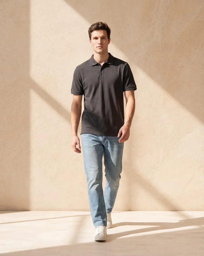 REDTAG Men Green Basic Polo Shirt