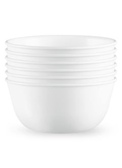 Corelle Corelle Vitrelle 28-oz Soup/Cereal Bowls Set of 6, Chip & Crack Resistant Dinnerware Bowls for Soup, Ramen, Cereal and More, Triple Layer Glass, Winter Frost White  - Image 1