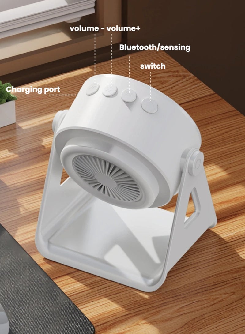 General Multi-function wireless induction audio rotary phone holder RGB color light Bluetooth speaker USB  - Image 3