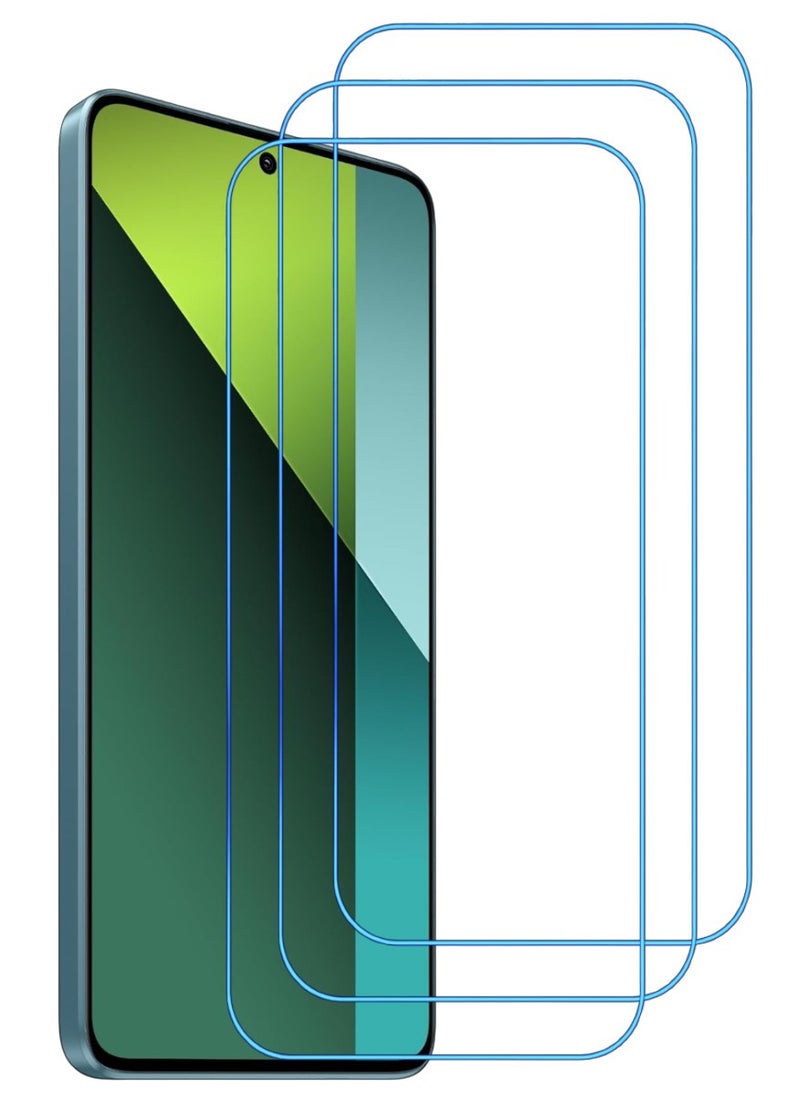 ACLIX 3 Pieces Antistatic ESD Dustproof Premium Quality High Definition Clear Tempered Glass Screen Protector Designed For Xiaomi Redmi Note 13  Pro - Image 1