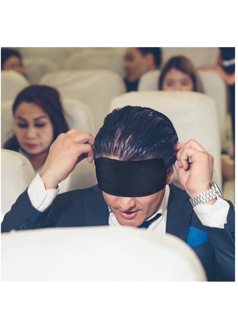 SOLARAE Travel Pillow for Sleeping Airplane, 2 Sets Headrest Travel Pillow Neck Pillow for Airplane Travel Functional Airplane Head Straps Neck Brace for Sleeping on Airplane Car, Black - Image 5