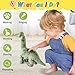 HCdoujoy Green Dinosaur Toys for Girls Walking Nodding Roaring Repeating What You Say Touch Button Control Eyes Turn Red Realistic Pet Toy Gift for Kids Christmas Birthday Easter Toddlers - Image 4
