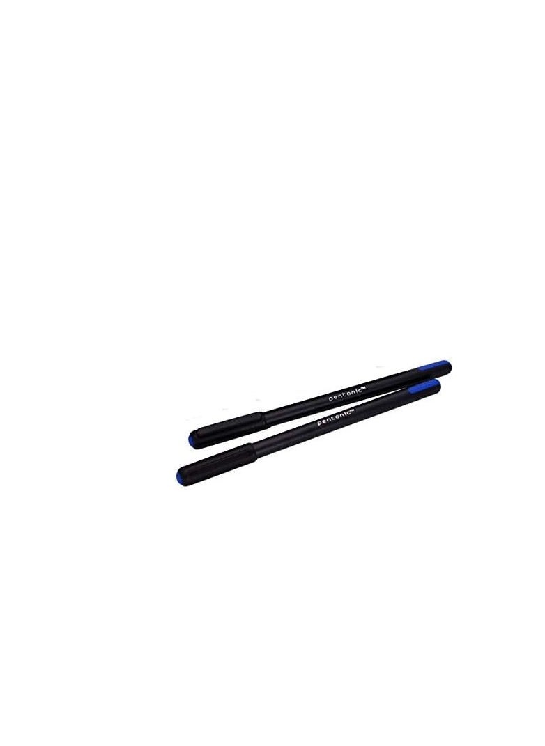 Pentonic 0.7 mm Ball Pen Blister Pack | Black Body | Blue Ink | Set of 10 Pens  - Image 3