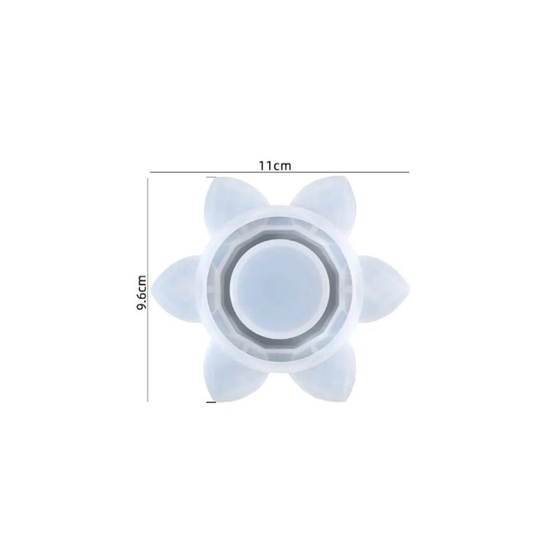 Artool ARTOOL Tea Light Candle Holder Mould, 1 Pc Silicone Mold for Resin, Lotus Flower Candlestick Epoxy Casting Molds for DIY Crafts Jewellery Box  - Image 2
