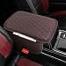 DSCARCovers Upgraded Car Center Console CoverMicrofiber Leather Car Armrest Cover Cushion with 2 Storage BagsUniversal Car Armrest Storage Box Car Interior Accessories for Most Vehicles Brown - Image 2