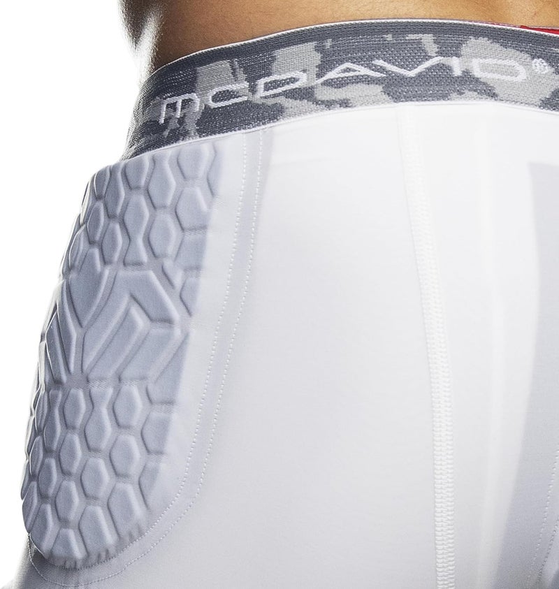 McDavid شورتات مضغوطة مبطنة مع وسادات HEX. padding للورك، العصعص، والفخذ. ضيق للرجال والنساء. كرة القدم، لاكروس، هوكي، كرة السلة، التزلج على الثلج. - Image 4