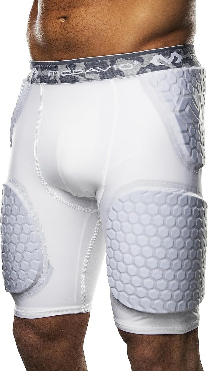 McDavid شورتات مضغوطة مبطنة مع وسادات HEX. padding للورك، العصعص، والفخذ. ضيق للرجال والنساء. كرة القدم، لاكروس، هوكي، كرة السلة، التزلج على الثلج. - Image 2
