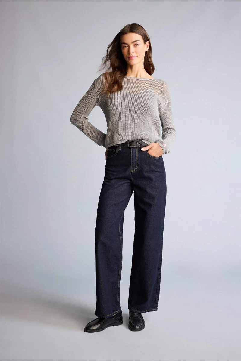 DeFacto Oversize Fit Boat Collar Pullover