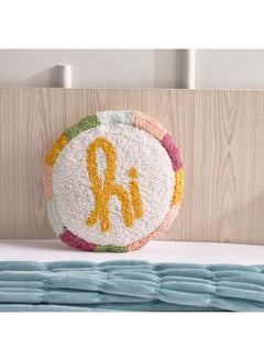 Home Box وسادة مملوءة من القطن بشكل حرف Hi بحجم 35 × 35 سم  - Image 1