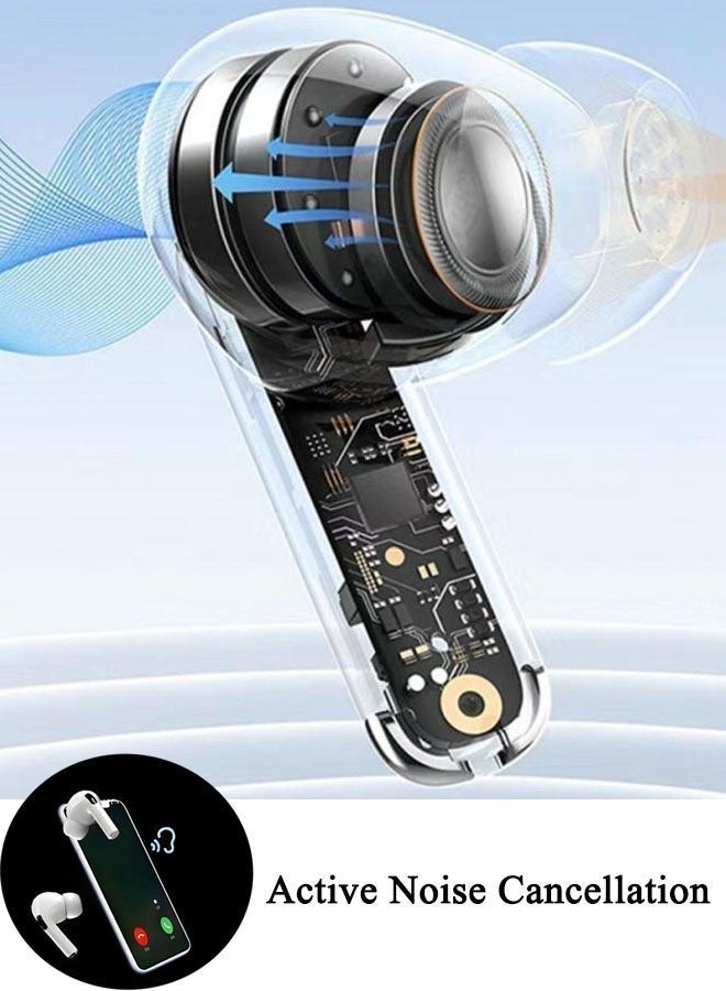 In-ear Earphones, Wireless Bluetooth 5.3,  Compact and Comfortable, IP54 Dust and Splash- White - Image 2