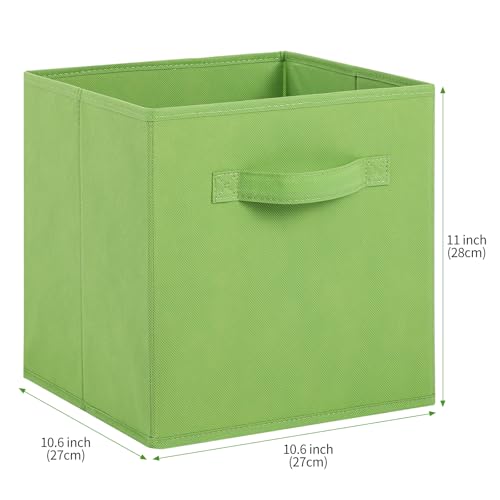 Stero Fabric Storage Bins 6 Pack Fun Colored Durable Storage Cubes with Fabric Handles Foldable Cube Baskets for Home, Kids Room, Closet and Toys Organization Multi Colors-1 - Image 2