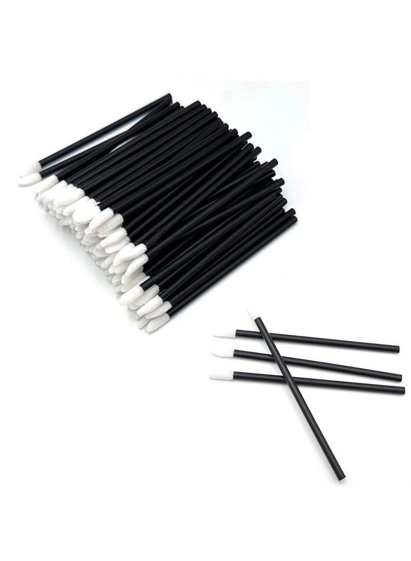 Barakah 200 PCS Disposable Lip Brushes Lip Gloss Applicator Wands Lipstick Applicators with Soft Flocking Head, Makeup Brush Tools for Lip Gloss, Concealer, Eyeshadow, Nail Polish, Salon and Travel Use - Image 1