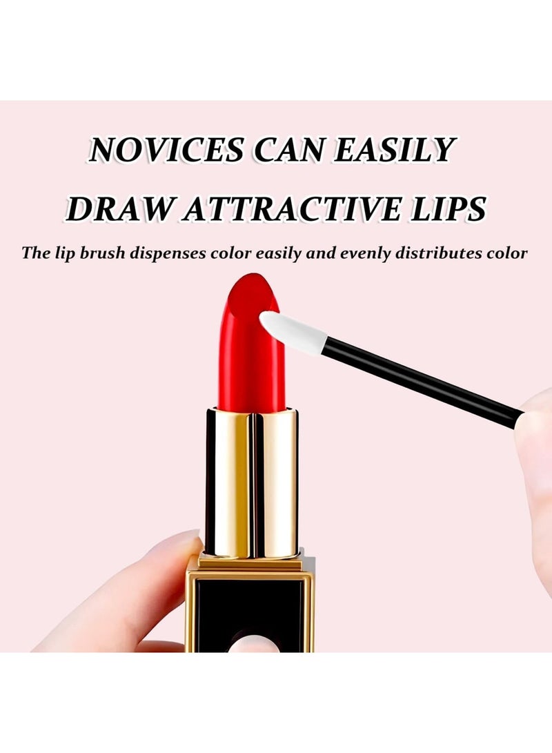 Barakah 200 PCS Disposable Lip Brushes Lip Gloss Applicator Wands Lipstick Applicators with Soft Flocking Head, Makeup Brush Tools for Lip Gloss, Concealer, Eyeshadow, Nail Polish, Salon and Travel Use - Image 4