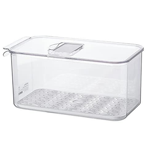 SANNO Vegetable Fruit Containers Fridge Containers,Freezer Produce Saver Refrigerator Organizer Bins with Vented Lids And Drain Tray For Pantry Fridge Freezer Cabinet Kitchen Organization - Image 2