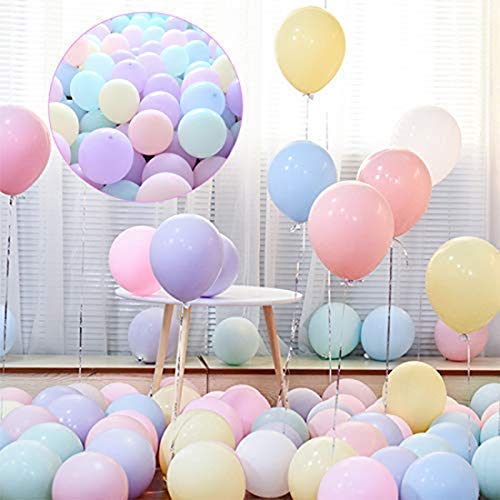 SOI Pastel Balloons For Decoration Pack of - 50 Multicolor Balloons For Decoration | Pastel Multicolour Balloons - Image 1