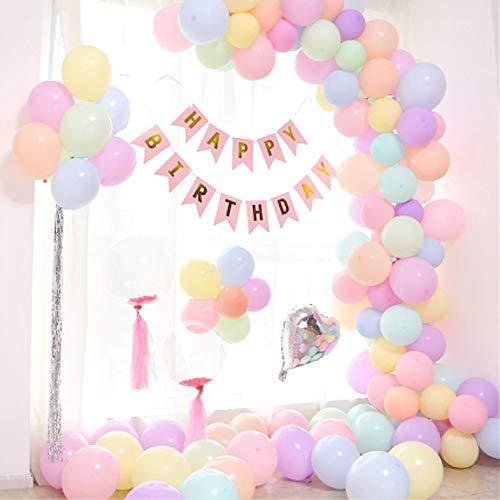 SOI Pastel Balloons For Decoration Pack of - 50 Multicolor Balloons For Decoration | Pastel Multicolour Balloons - Image 3