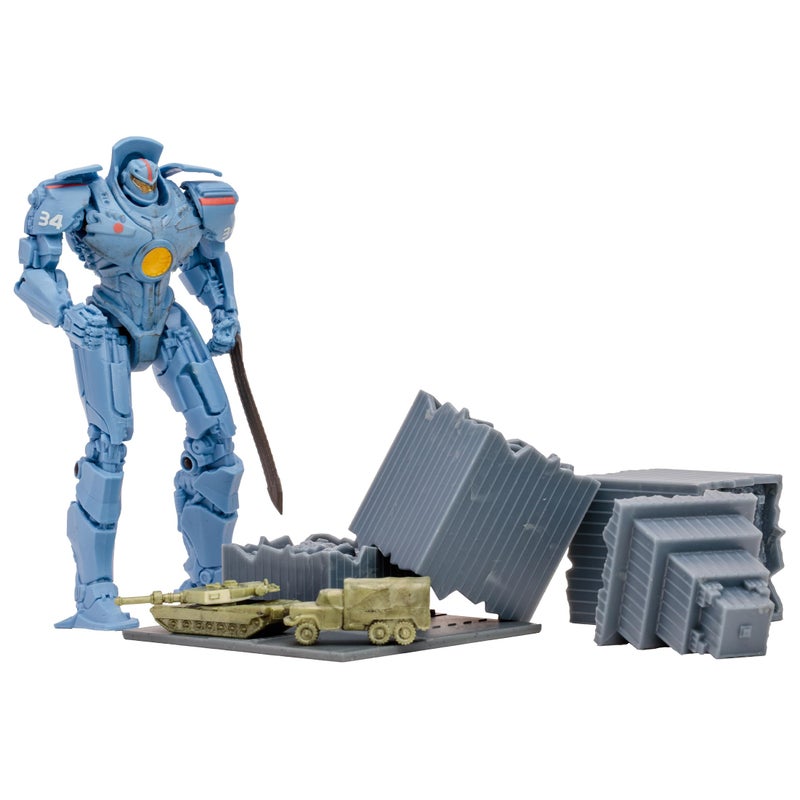 McFarlane Toys Pacific Rim McFarlane Toys Gipsy Danger (Jaeger) 4" Scale Figure Playset with Comic - Image 4