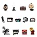 Suartus Miniature Home Appliances Retro Furniture 13Pcs 1inch Mini Simulated Resin Camera Telephone TV Figurines Models Ornaments for DIY Diorama Micro Landscape Craft Accessories Decor - Image 3