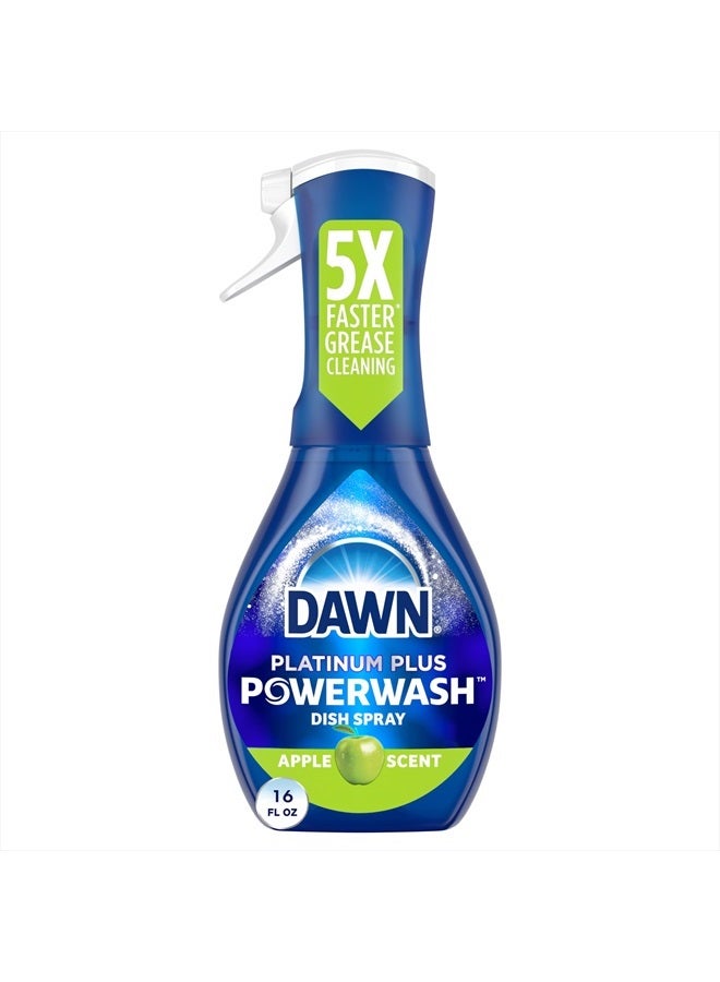 Dawn Platinum Powerwash Dish Spray, Dish Soap, Apple Scent, 16oz - Image 1