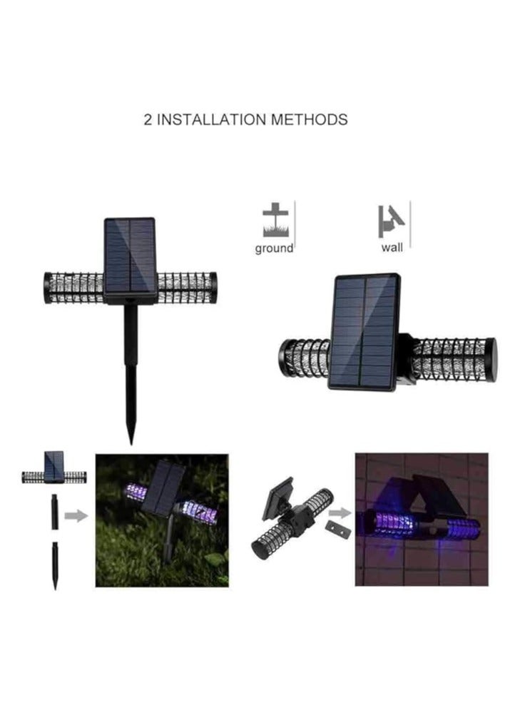 general Mosquito repellent lamp solar mosquito killer outdoor, waterproof garden mosquito killer, villa mosquito trap lawn light, grounding plug mosquito lamp - Image 2