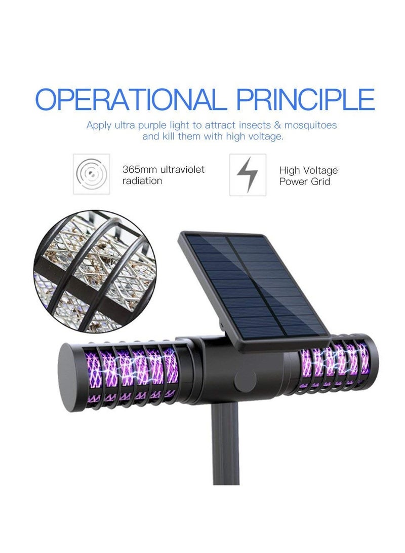 general Mosquito repellent lamp solar mosquito killer outdoor, waterproof garden mosquito killer, villa mosquito trap lawn light, grounding plug mosquito lamp - Image 3