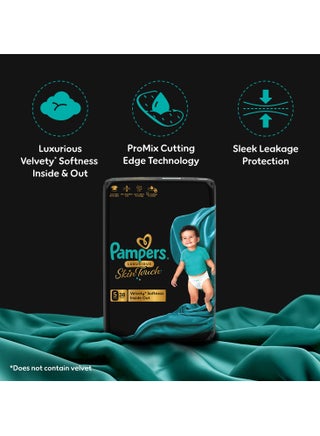 Luxurious Skin Touch with Luxurious Velvety Softness Inside Out  Size 5  11-16kg Premium Diapers For Toddlers - view 2