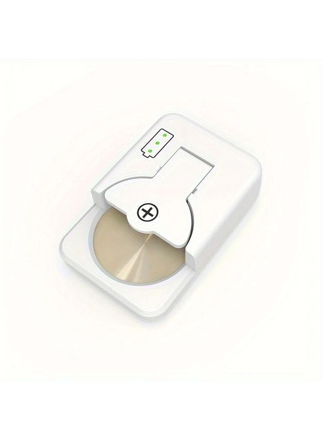 White Universal USB Mini Battery Charger Smart IC Control Overcharge Protection - Image 1
