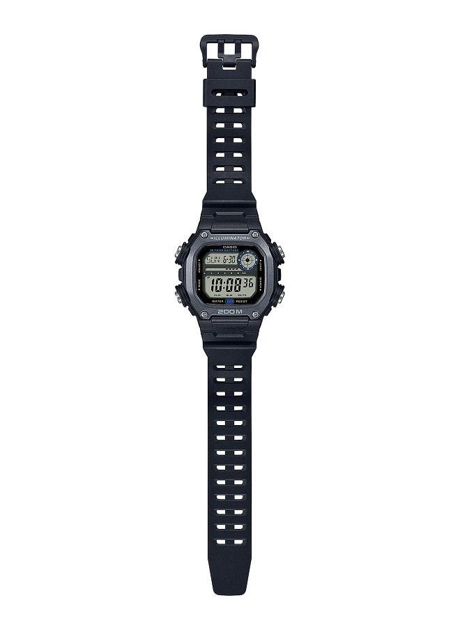 كاسيو ساعة كاسيو للرجال - رقمية سهلة القراءة - شاشة عرض LCD عريضة - بسوار راتنج DW-291HX-1AVDF  - Image 3