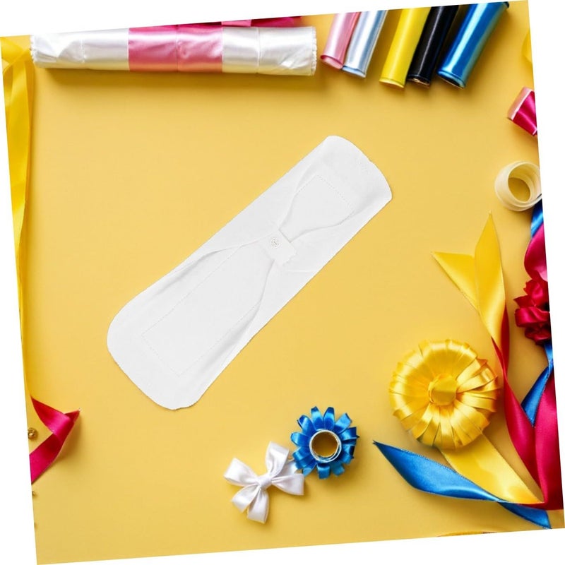 3 Pack Washable Cotton Reusable Menstrual Pads for Women Breathable Leakproof Thin Sanitary Napkins with Button Snap Closure - Image 5