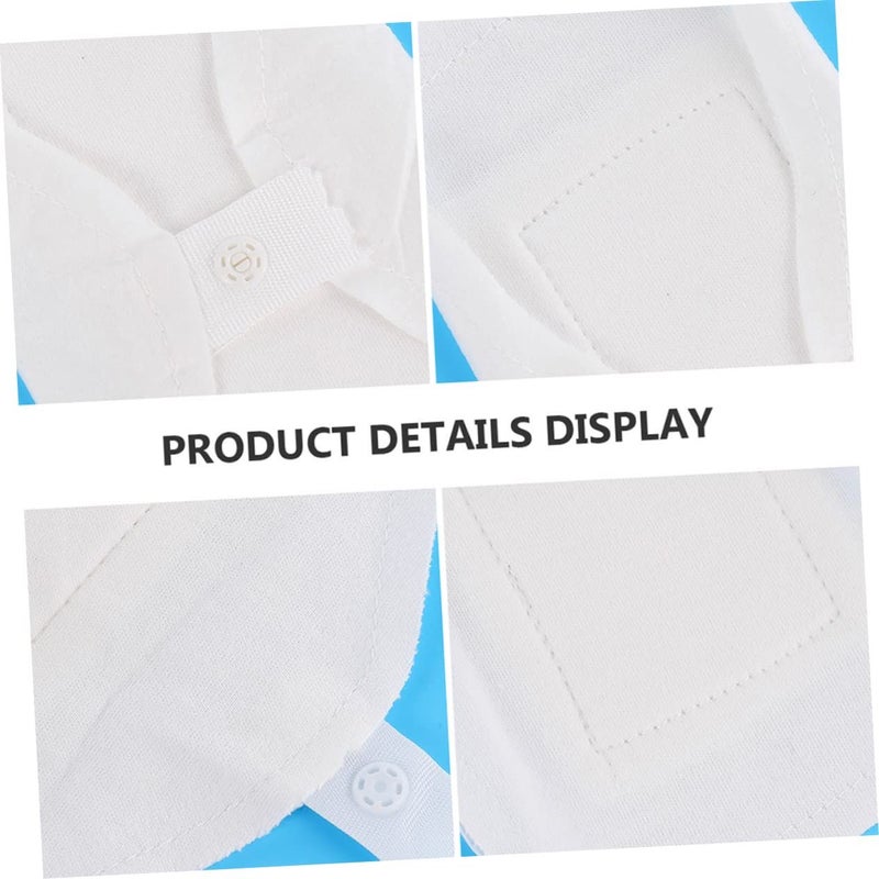 3 Pack Washable Cotton Reusable Menstrual Pads for Women Breathable Leakproof Thin Sanitary Napkins with Button Snap Closure - Image 4