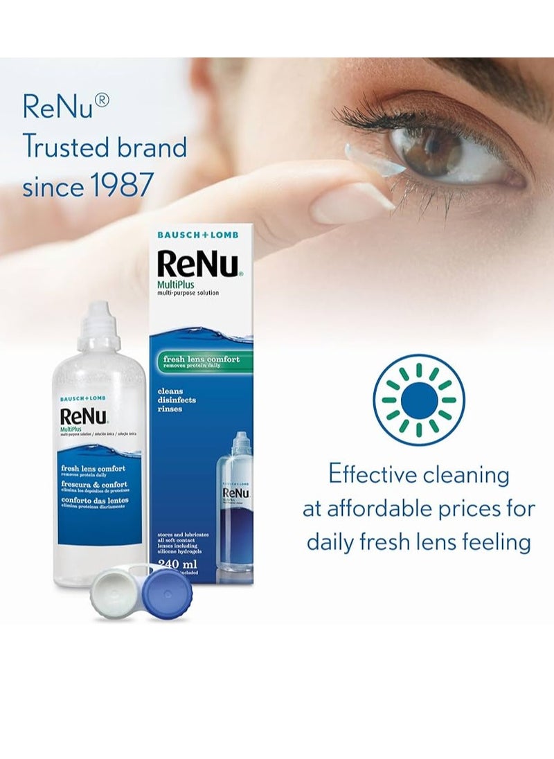 MultiPlus Fresh Lens Comfort Multi-Purpose Contact Lens Solution 240mL