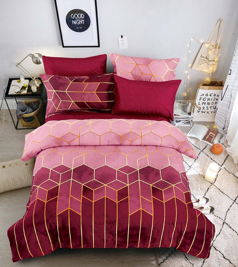 Bedding Light Luxury Style Gold-Plated Geometric Elements Rolney Kit, Bed Hat - Image 1