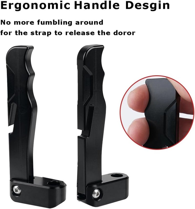 FREAXLL UTV X3 Door Handle Latches Kit for 2017-2023 Can-Am Maverick X3 Max R RR HO - 2Pcs Black - Image 4