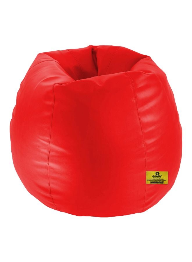 Dolphin Polystyrene Bean Bag Red - Image 1