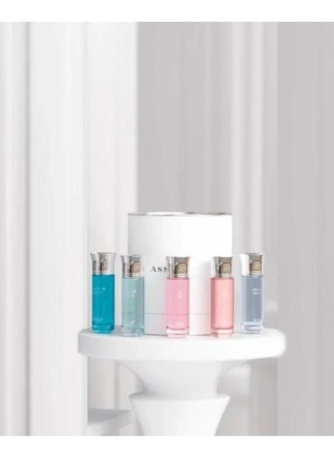 A sample collection of Arrogate perfumes from Assaf.