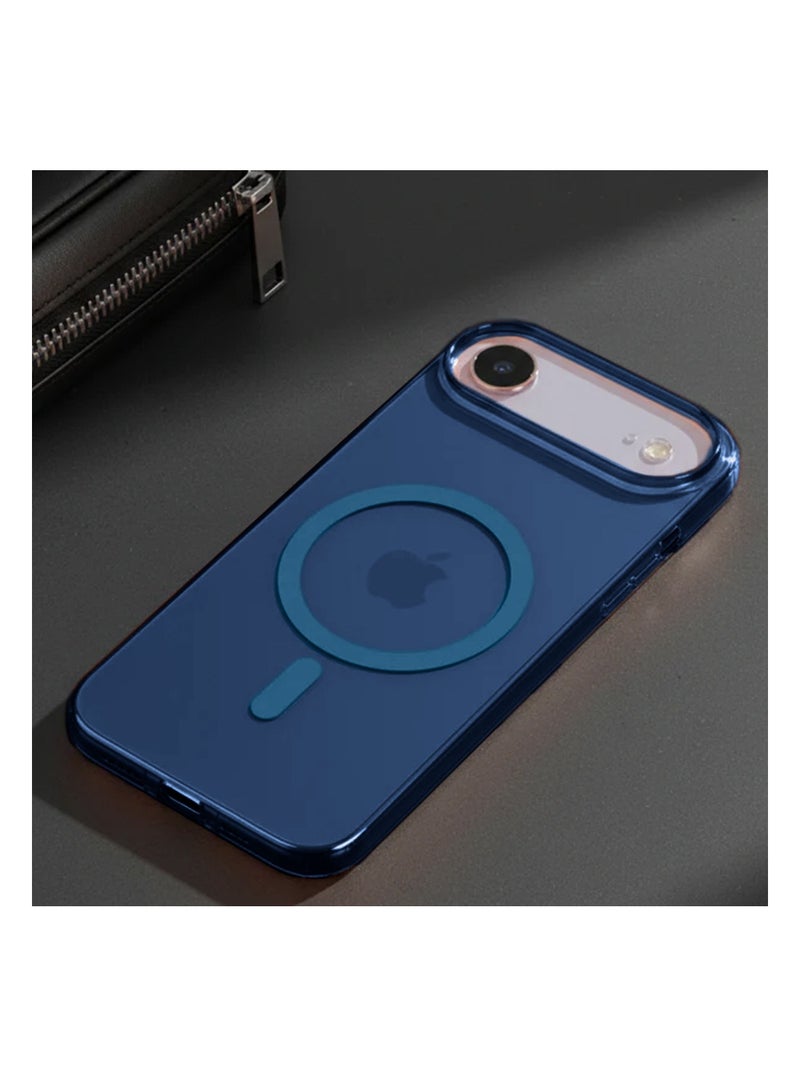 Wtech Apple iPhone 17 Air 5G 2025 Clear Case Compatible with MagSafe Skin Touch Soft TPU Case Cover (MCMPMN) - Blue - Image 3