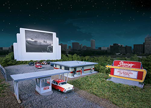 Walthers Cornerstone Skyview Drivein Theater 9333478 HO Scale Model Railroad Structure Kit - Image 5