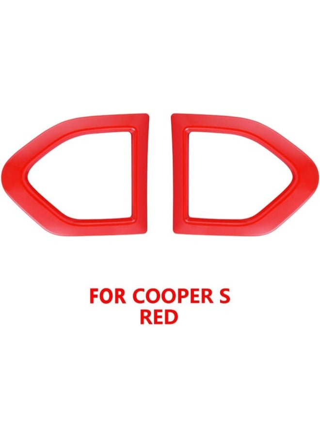 klarako - Car Body Side Wing Turn Signal Fender Scuttles Trim Cover Decor Sticker for Cooper/ONE/S hight Version F60 Countryman Auto Styling Accessories (Red,for Cooper S) - Image 1