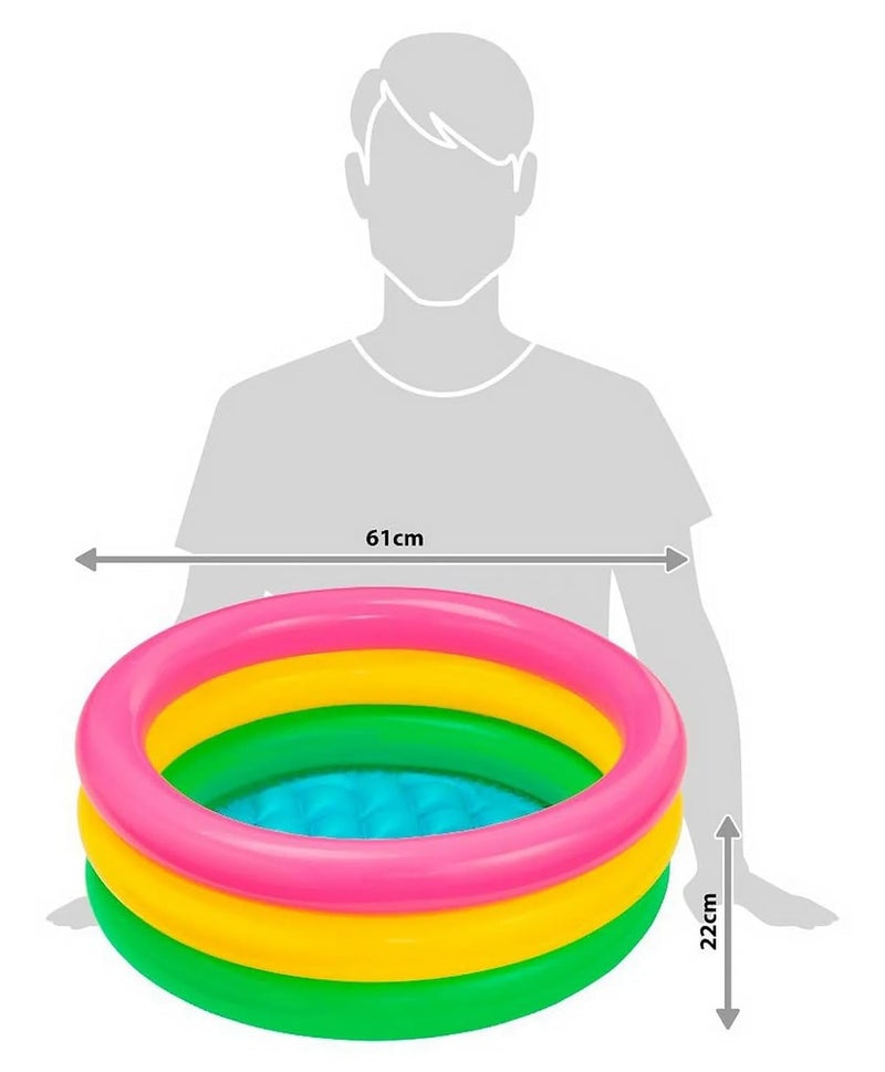 Storio 2 Feet Inflatable Kids Pool | Bath Tub for Toddlers & Children | Summer Water Fun Pool Toy | Garden & Balcony Splash Pool for Boys & Girls (3+ Years) - Image 3