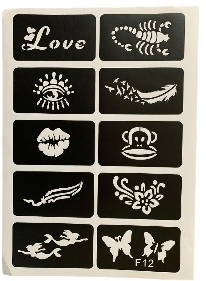 10 تصميم حنة أو حبر للجسم