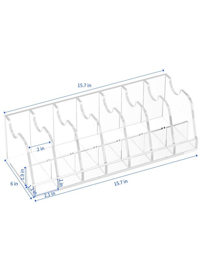 NIUBEE NIUBEE Belt Organizer - Acrylic Belt Storage Holder with 7 Compartments and Display Stand  - Image 3