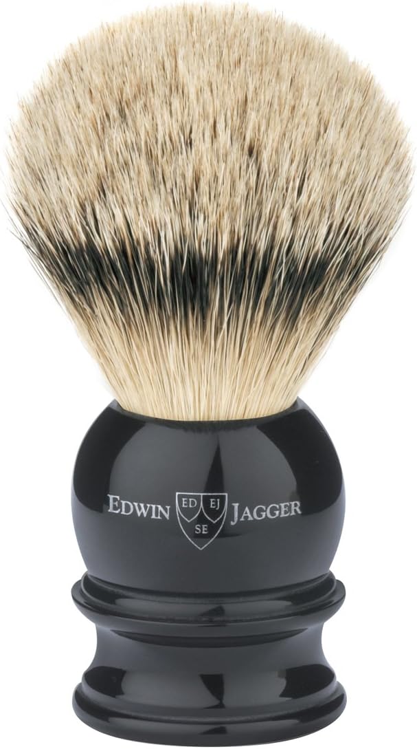 Edwin Jagger Silvertip Badger With Drip Stand Large Imitation Ebony - Image 2