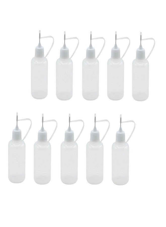 Grosun 10 Pieces 30ml Precision Tip Applicator Bottle Needle Glue DIY Quilling Tool Precision Squeeze Bottle - Image 1