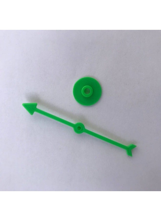 Generic - Enlightenment Toy Rotating Plastic Pointer Parent-child Interactive Game Digital Dial Plastic DIY Teaching Pointer Accessories-Color:Green Green 100 Mm Long - Image 1