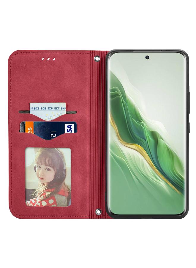 S-TOP Case For Honor Magic6 Retro Skin Feel Magnetic Flip Leather Phone Case - Image 3