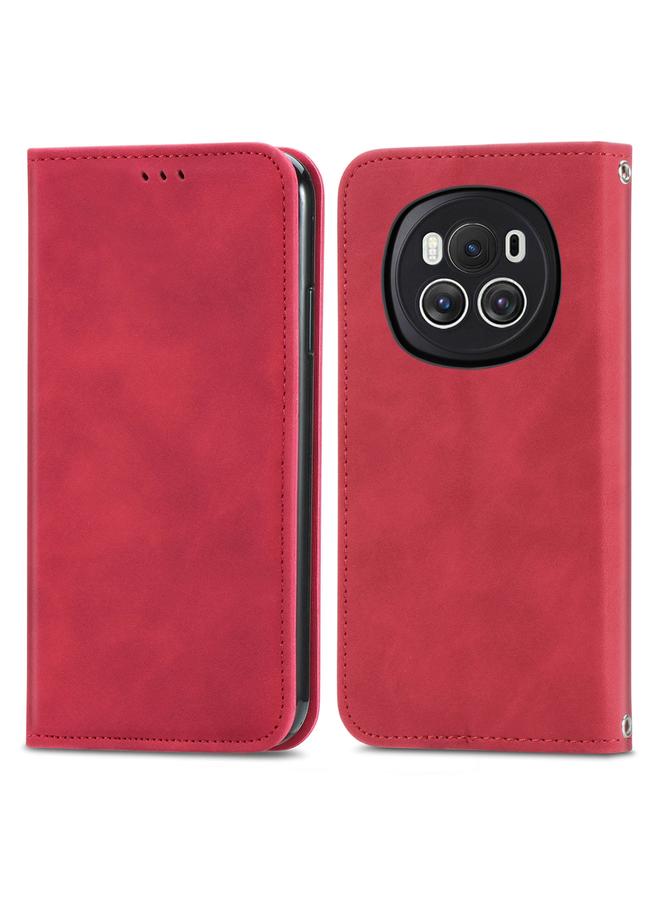 S-TOP Case For Honor Magic6 Retro Skin Feel Magnetic Flip Leather Phone Case - Image 1